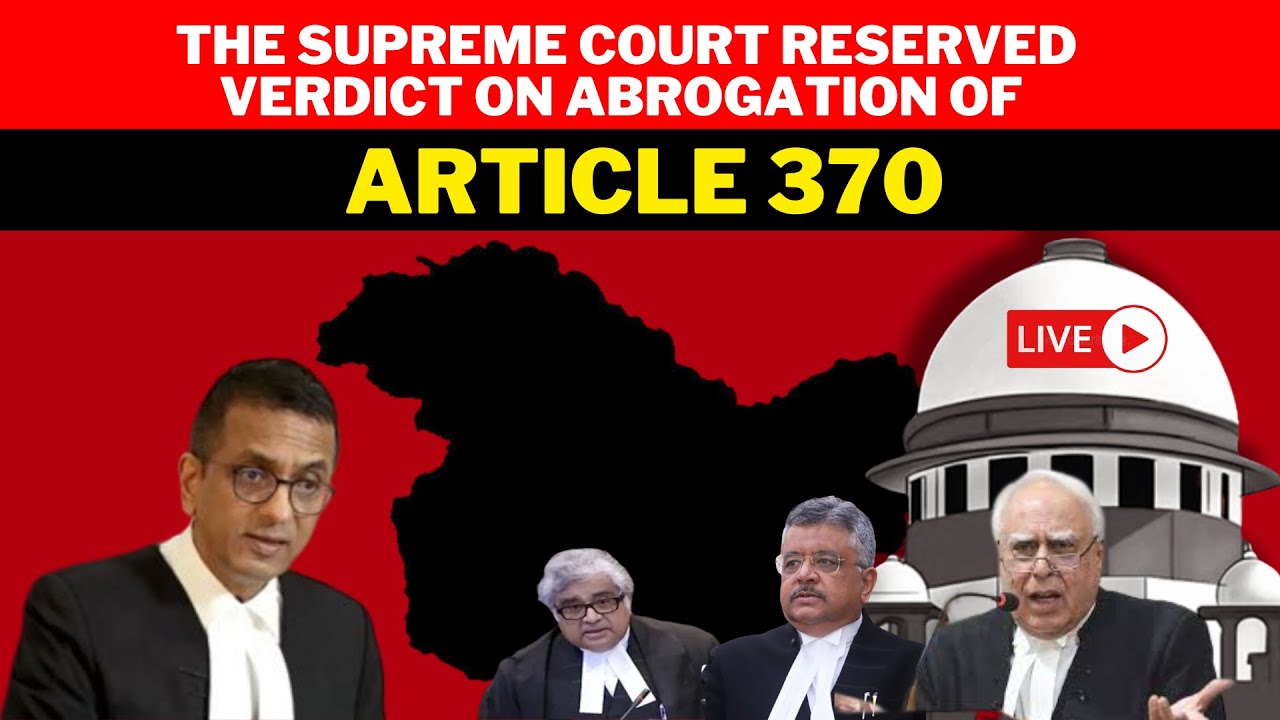 Supreme Court Live | Five-Judge Constitution Bench Headed by Chief ...