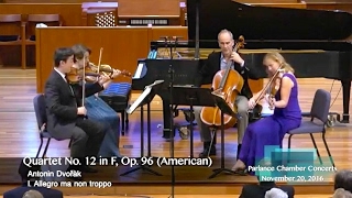 The New York Philharmonic String Quartet performs Dvořák’s American Quartet