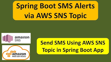 Spring Boot SMS Alerts via AWS SNS Topic | Send SMS Using AWS SNS Topic in Spring Boot App