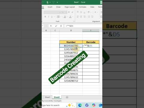 How to Create Barcodes in Microsoft Excel (FREE)