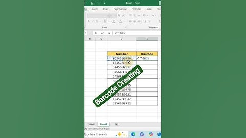 How to Create Barcodes in Microsoft Excel (FREE)