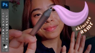 ASMR Doing Your Nighttime Skincare with Photoshop🦩✨ Animated Visual Triggers (Layered Sounds)