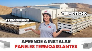 🔧🏭 APRENDE A INSTALAR PANELES TERMOMURO Y TERMOTECHO | GUÍA COMPLETA
