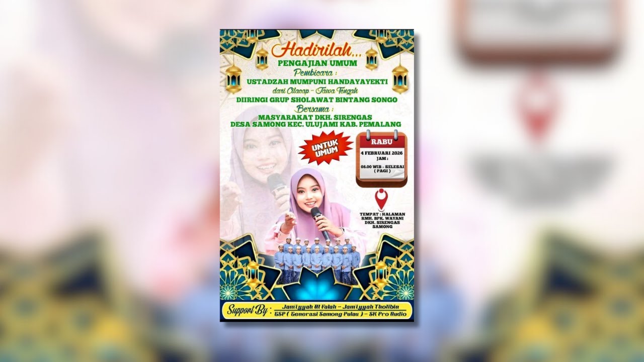 🔴LIVE AKHIRUSSANAH JAM'IYYAH SE DUSUN SIRENGAS DESA SAMONG BERSAMA USTADZAH MUMPUNI HANDAYAYEKTI