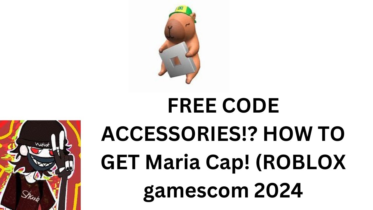 FREE CODE ACCESSORIES!? HOW TO GET Maria Cap! (ROBLOX gamescom 2024 ...