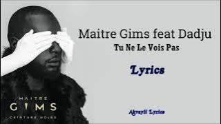 Maitre gims ft dadju tu ne le vois pas (Lyrics)