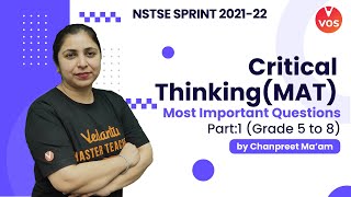 CRITICAL THINKING - Most Important Questions | NSTSE Preparation | Grade 5 to 8 | Chanpreet Mam|VOS screenshot 3