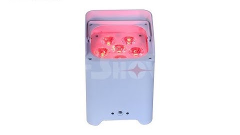 Battery LED uplight with Wireless dmx/wifi app/remote 6*18W RGBWA+UV