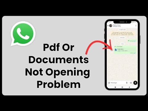Fix PDF or Document Not Opening Problem on WhatsApp | 100% Working ...