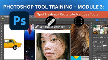 Photoshop 2025 Tool Training – Module 3: Spot Healing Brush Tool & Rectangle Marquee Tool