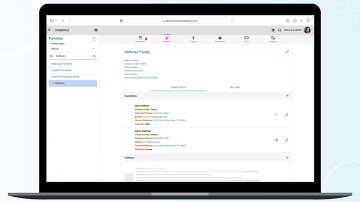 ChildPilot - Administrative Suite: Families Tab
