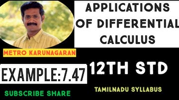 12th Std Maths Example 7.47 Prove that f(x)= x²-2x-3 is strictly increasing in (2,♾️)