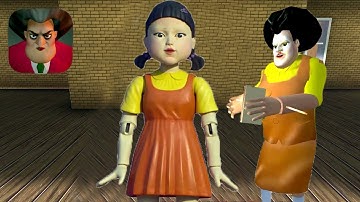 Scary Teacher 3D Squid Game New Update Teacher Doll Chapter 3 Gameplay Walkthrough (IOS ANDROID)