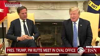 Watch now: Trump meets with Dutch Prime Minister at the White House