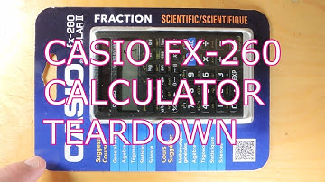Casio fx-260 Calculator Extreme Teardown and Conversion to Ice Cube Power!