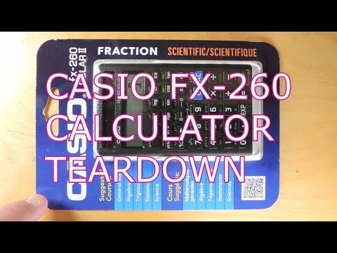 Casio fx-260 Calculator Extreme Teardown and Conversion to Ice Cube Power!