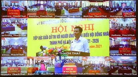 Tiếp xúc trực tuyến giữa cử tri với người ứng cử đại biểu HĐND thành phố,  tại đơn vị bầu cử số 27