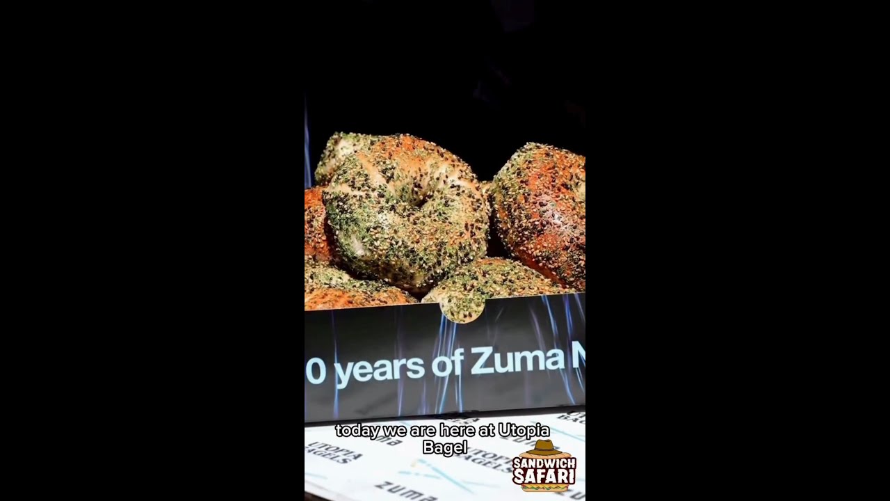 the Zuma x Utopia Bagels limited-time-only sandwich.