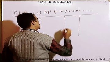 Single Entry System With Solved Problem no 04 [Statement of Affairs Method] | Mathur Sir Classes