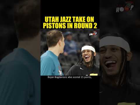 UTAH JAZZ TAKE ON PISTONS IN ROUND 2 Utah Jazz Markkanen Clarkson Detroit Pistons