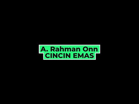 JomKaraoke - A. Rahman Onn - Cincin Emas (Official Karaoke Video)