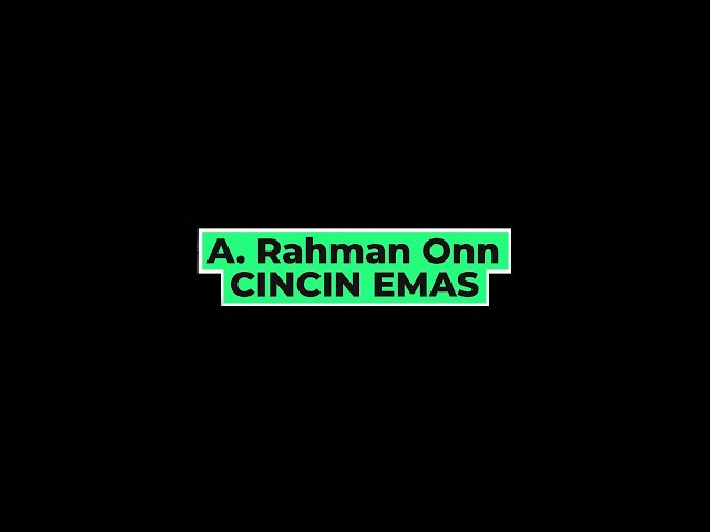 JomKaraoke - A. Rahman Onn - Cincin Emas (Official Karaoke Video)