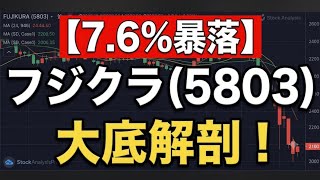 【緊急解説】フジクラ(5803)株価急落の背景と今後のシナリオ｜8月決算直前の投資戦略と長期トレンド分析
