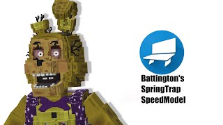 Modeling Battington's Springtrap In BlockBench [SpeedModel]