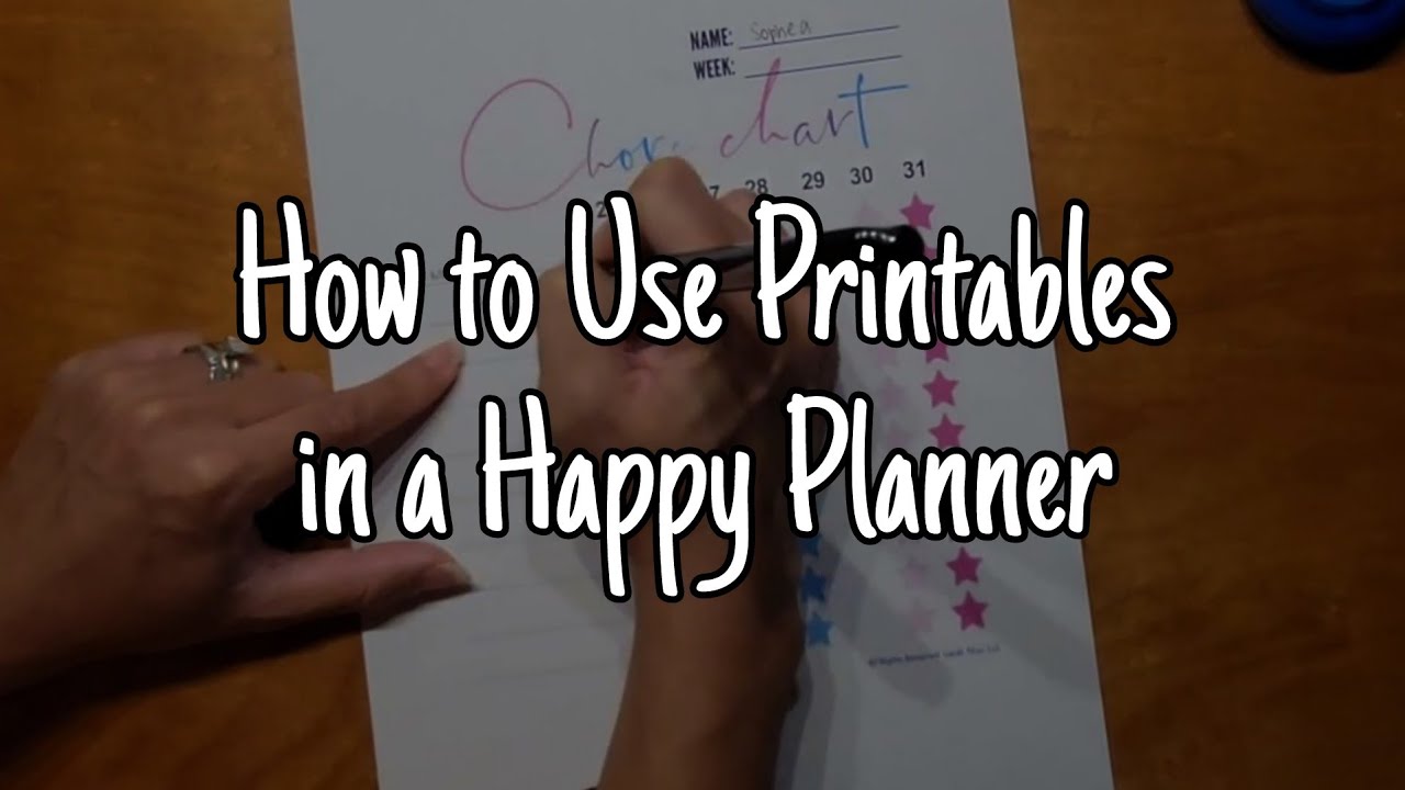 How to Use Printables in a Happy Planner | How to Resize to Classic ...