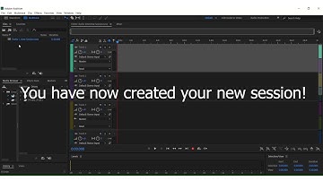 Creating a Multitrack Session and Importing into Adobe Audition
