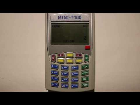 Перевод времени на кассовом аппарате MINI T-400 ME