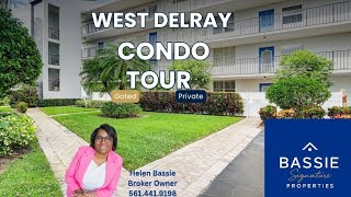 Take a tour of a private gated condo in West Delray FL with Helen Bassie