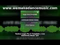 Techno Logic Pro X Template Live Electronic Music Peak Time Driving