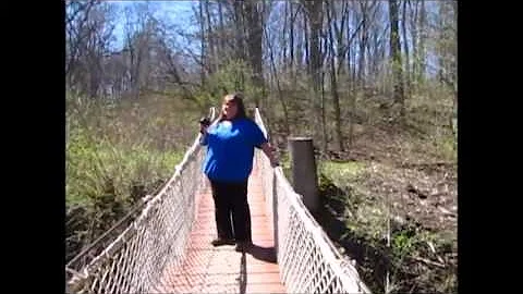 Lori Crossing A Suspension Bridge. With Me! LOL!!!