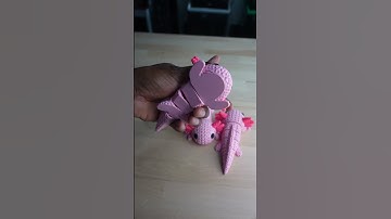 Knitted Axolotls – Cozy Texture Meets 3D Printing! 🧵 | Design by Smoggy3D  #3dprinting  #3d
