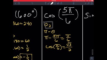 Evaluating Trig Functions (without a calculator)