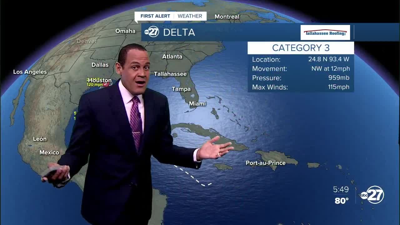 First Alert: Hurricane Delta forecast (10/08/2020) - YouTube