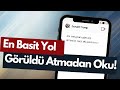 Programsız Yöntem! İnstagram'da Görüldü Atmadan Mesaj Okuma