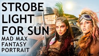 Fantasy Portrait with Strobe Light for Sun