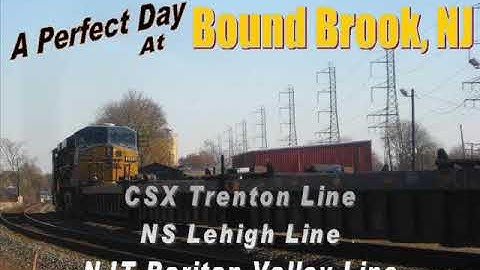 A Perfect Day of Railfanning at Bound Brook, New Jersey ©