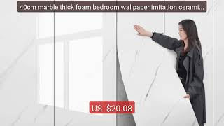 40cm marble thick foam bedroom wallpaper imitation ceramic ... — Top Pick 2026 | Unbeatable Price!