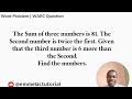 Word Problem Involving Algebraic Equation.