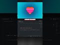 Create a 3D Heart in 60 Seconds! ❤️ | HTML + CSS + JS #3DModeling #Coding #WebGL #TechShorts