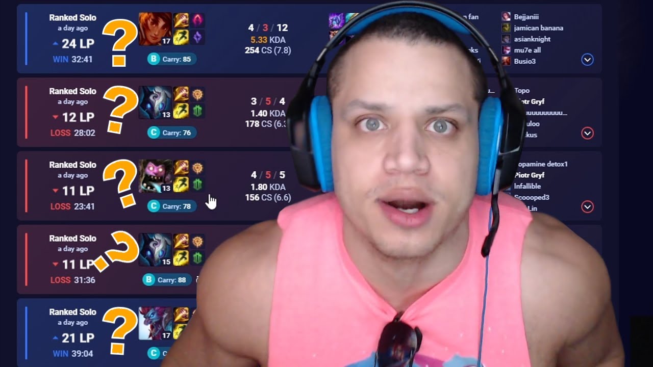 TYLER1: THE PROBLEM WITH NORMAL MMR AND RANKED LP - YouTube