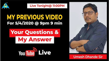Live Talk with Umesh Dhande Sir | Your Questions & My Answers | My Previous Video | 9 PM 9 Minutes
