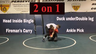2 on 1 wrestling moves