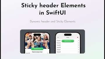Stretchable Header with Sticky Elements in SwiftUI (aespa concept)