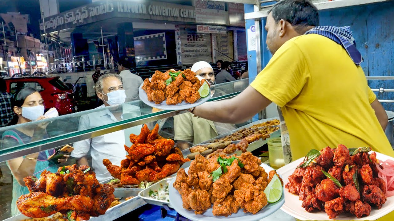 Chicken Pakora | Street Style Chicken Pakora In Vijayawada | Indian Street Food | KikTV Network