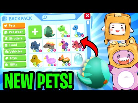 Foxy & Boxy Unlock NEW DINOSAUR PETS In ROBLOX ADOPT ME! (SECRET ITEM FOUND!)