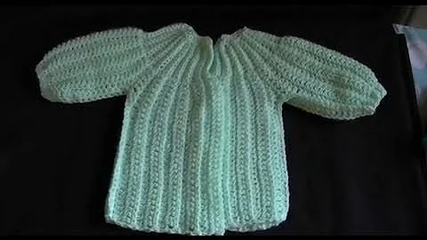 Easy Crochet Baby Sweater Tutorial